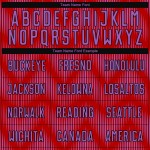 Benutzerdefiniertes Sublimations-Fußballtrikot in Rot/Mittelviolett/Schwarz Benutzerdefiniertes Sublimations-Fußballtrikot in Rot/Mittelviolett/Schwarz
