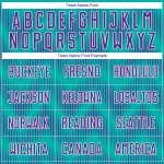 Benutzerdefiniertes Aqua-Lila-Weiß-Linien-Sublimations-Fußballtrikot Benutzerdefiniertes Aqua-Lila-Weiß-Linien-Sublimations-Fußballtrikot